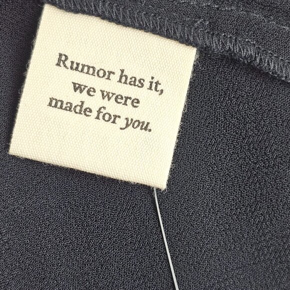 Rumored Black Sheer Maxi Slip Dress S Whimsygoth Romance Dark Lace Midnight Chic - Picture 8 of 9